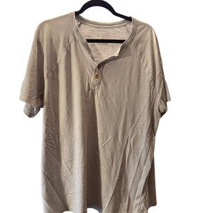 Sonoma Men's Light Blue Short Sleeve Henley